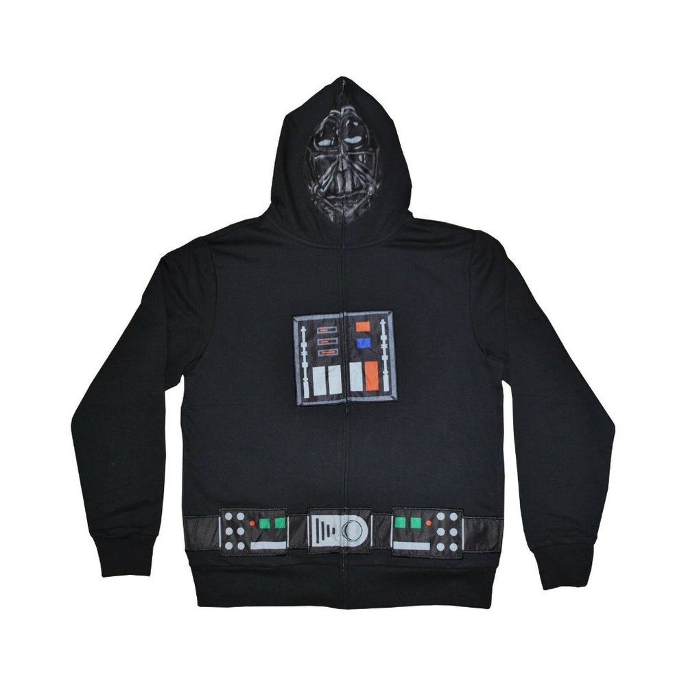 Disney Star Wars Darth Vader Full Zip Sweatshirt Hooded Hoodie Costume xlarge